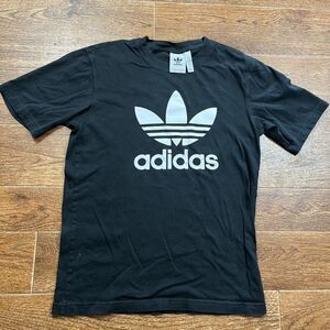 Adidas Originals Mens Trefoil Graphic Tee Size XS Black Pot Leaf Athletic